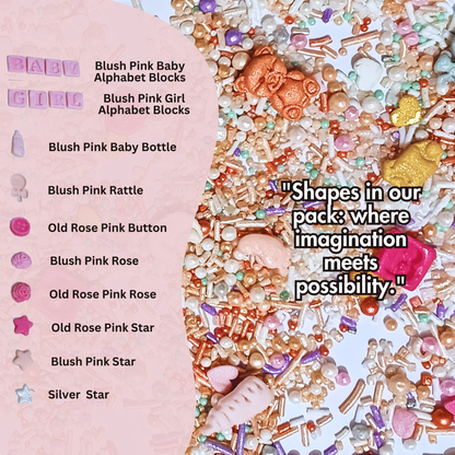 Confect Girls Baby Shower Sprinkles | Edible Sprinkles