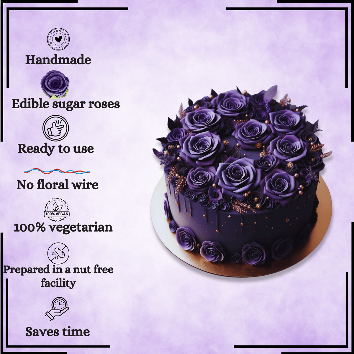 Confect Purple | Edible Sugar Flowers