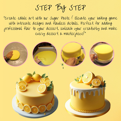 Confect Lemon Yellow Fondant | Edible Sugarpaste