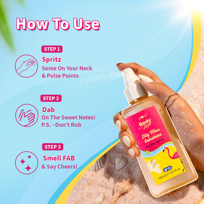 Plum Goodness Lily Miss Sunshine Body Mist by BodyLovin'