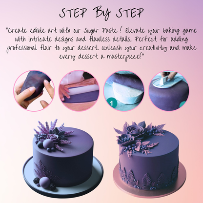 Confect Electric Purple Fondant | Edible Sugarpaste