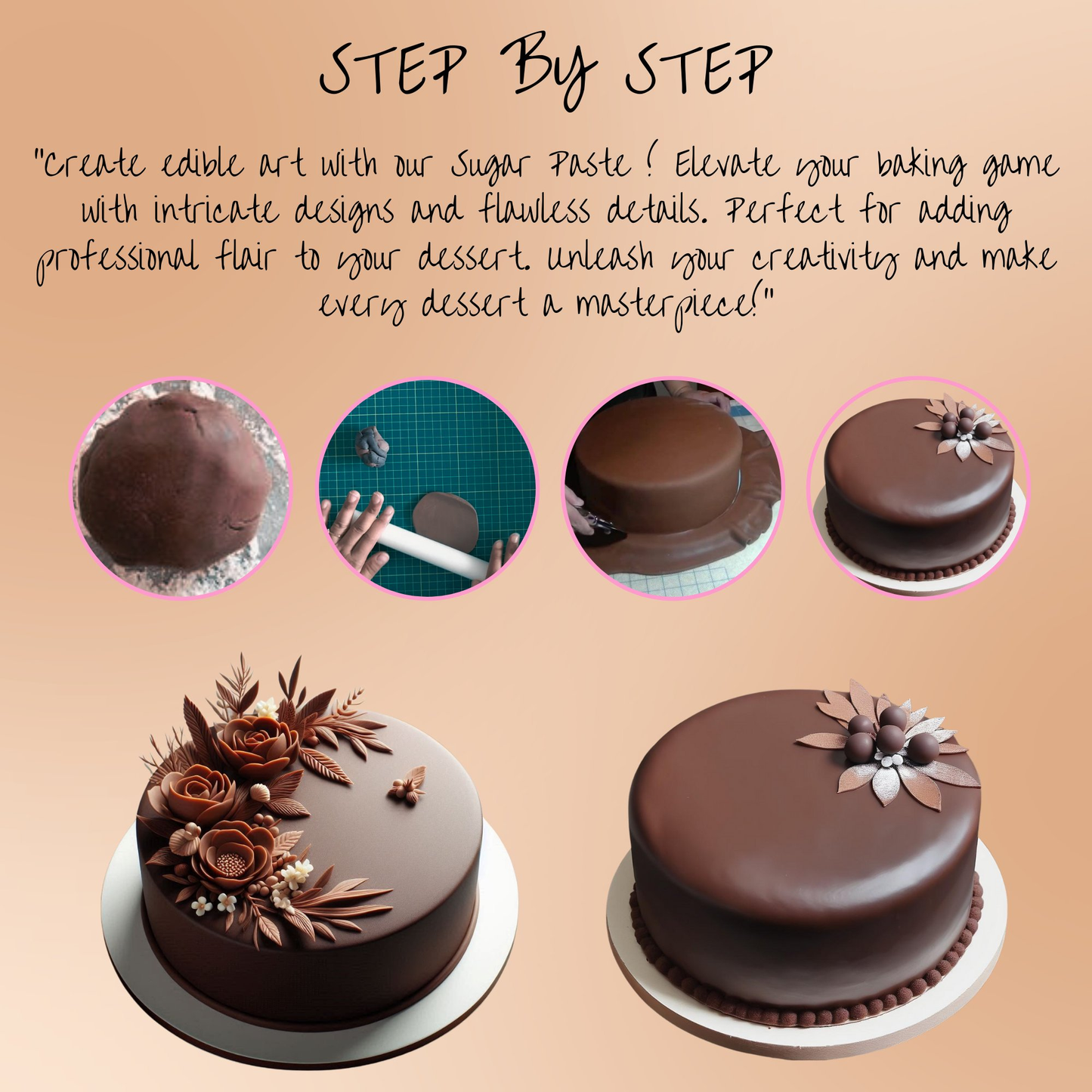 Confect Chocolate Brown Fondant | Edible Sugarpaste