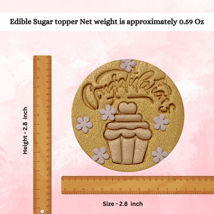 Confect Congrats & Congratulations | Edible Celebration Topper
