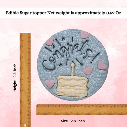 Confect Congrats | Edible Celebration Topper