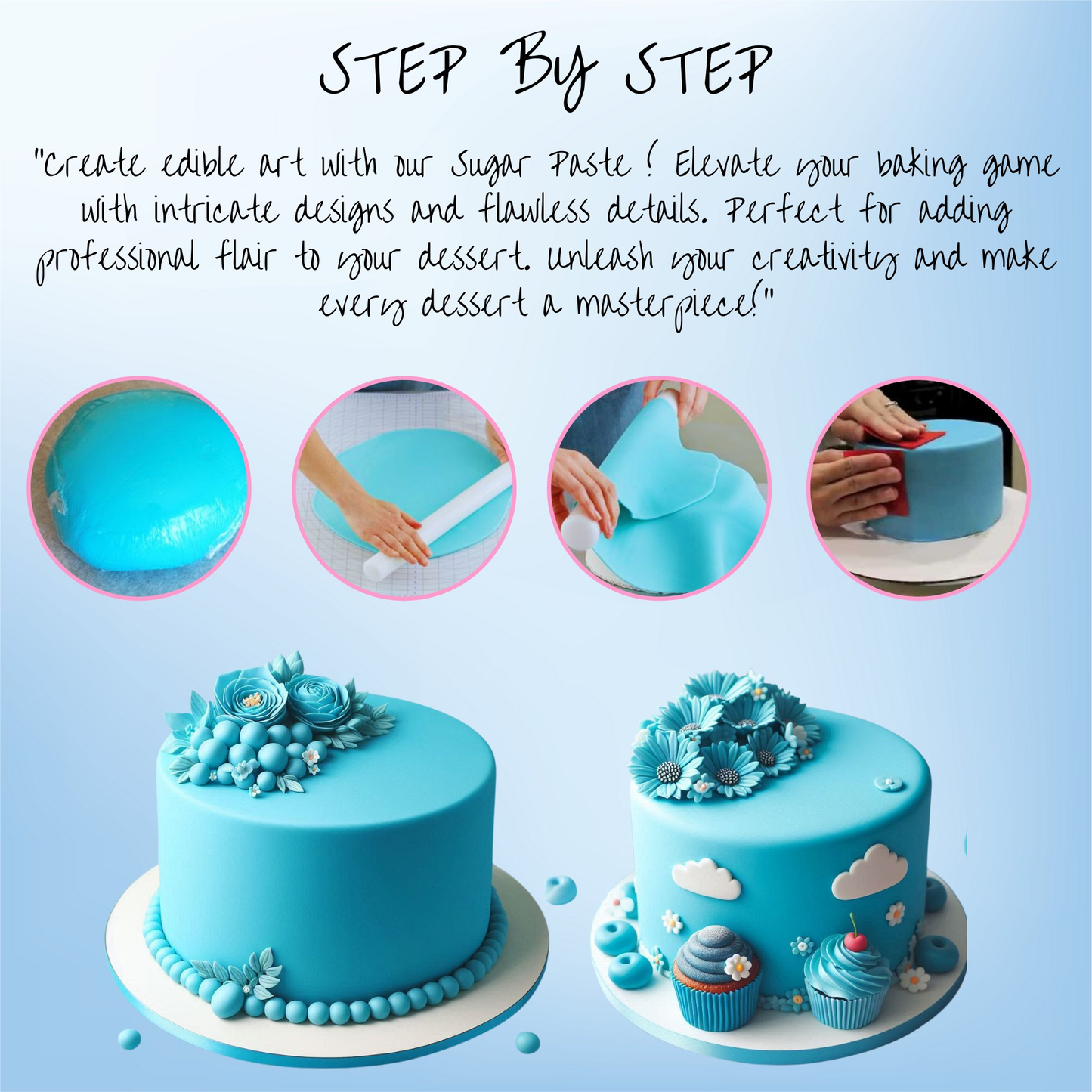 Confect Superhero Blue Fondant | Edible Sugarpaste