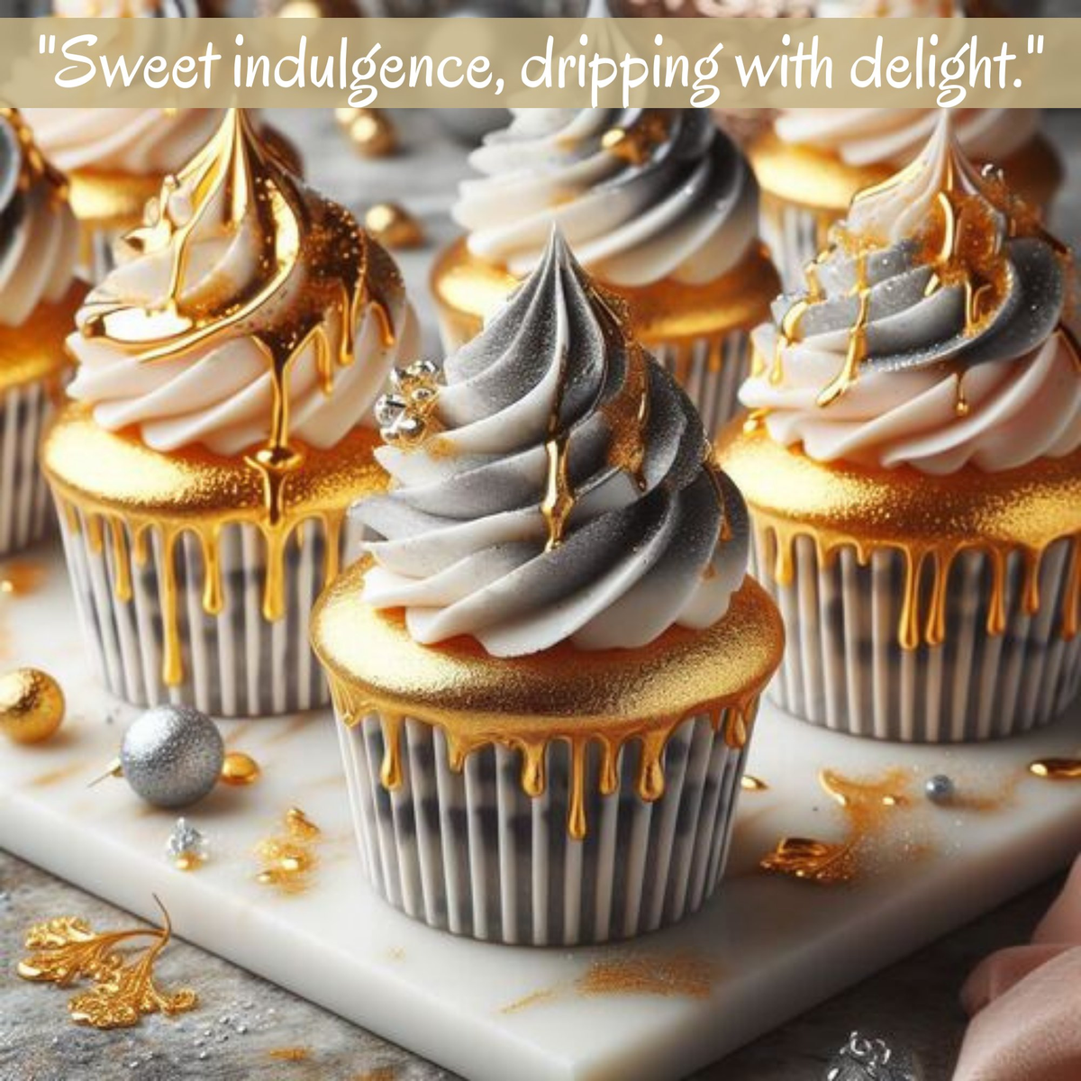 Confect Twinkling Silvery Gold | Edible Drips