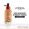 L’Oreal Paris Infallible 24H Tinted Serum Foundation, Lightweight, Dewy & Radiant - Medium Tan