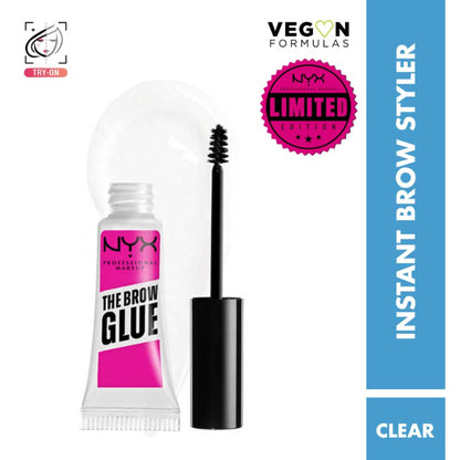 NYX Professional Makeup The Brow Glue Instant Long-Hold Eyebrow Styler - Clear