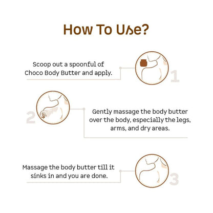 MCaffeine Choco Body Butter - 72Hrs Non-Sticky Moisturization