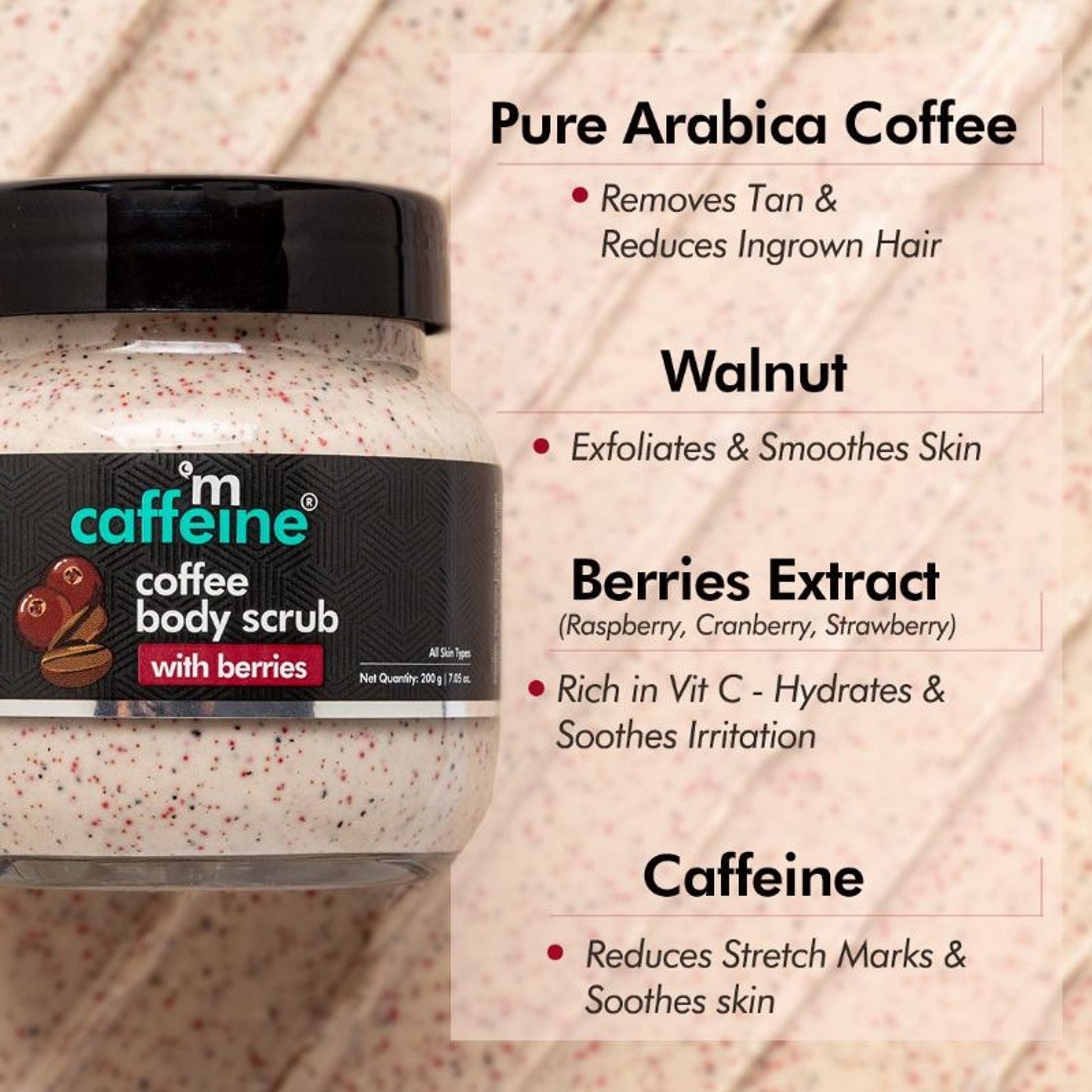 MCaffeine Coffee Body Scrub With Berries