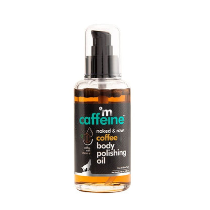 MCaffeine Coffee Body Polishing Oil - Moisturizes, Reduces Cellulite & Stretch Marks