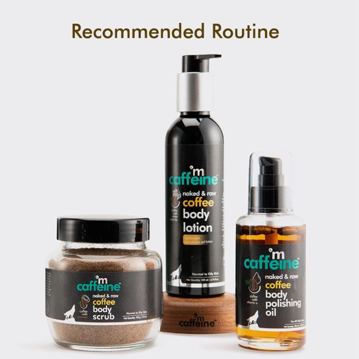MCaffeine Coffee Body Polishing Oil - Moisturizes, Reduces Cellulite & Stretch Marks