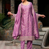 Dhiyona IE Floral Embroidered Regular Thread Work Straight Kurta with Trousers & Dupatta