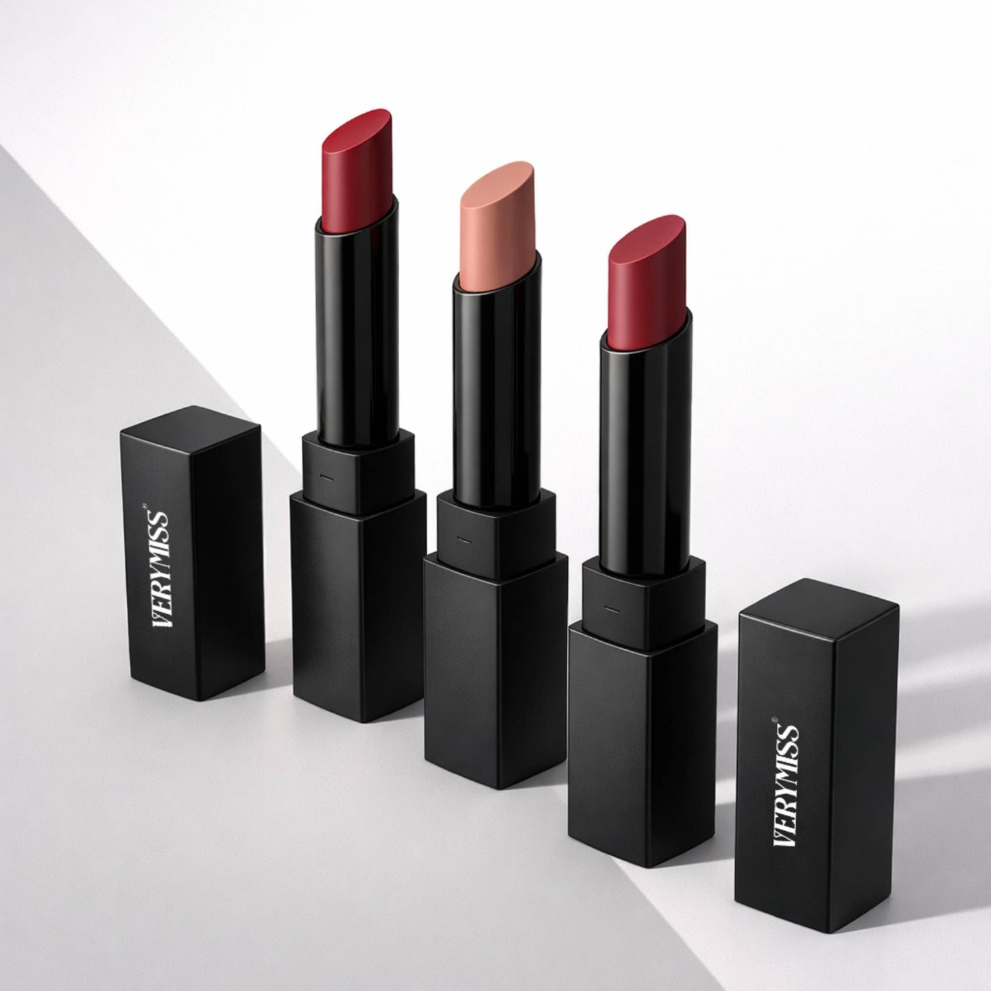 VERYMISS Matte Lipstick Combo Set 3 - Pink-Nude-Pink