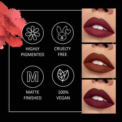 VERYMISS Matte Lipstick Combo Set 3 - Pink-Nude-Pink