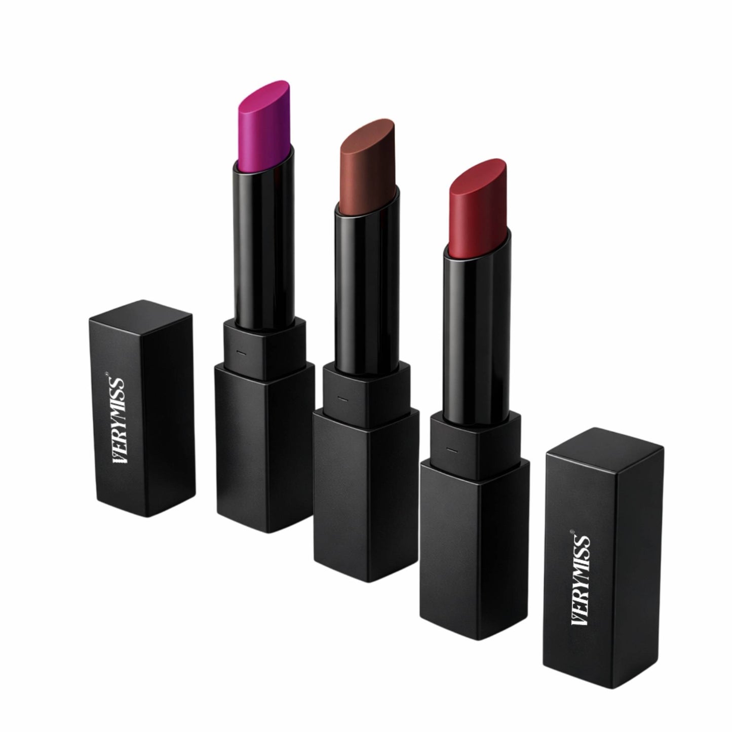 VERYMISS Matte Lipstick Combo Set 3 - Purple-Red-Brown