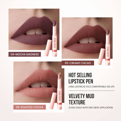 VERYMISS Non Transfer Matte Lipstick Combo Set - Brown-Nude-Brown
