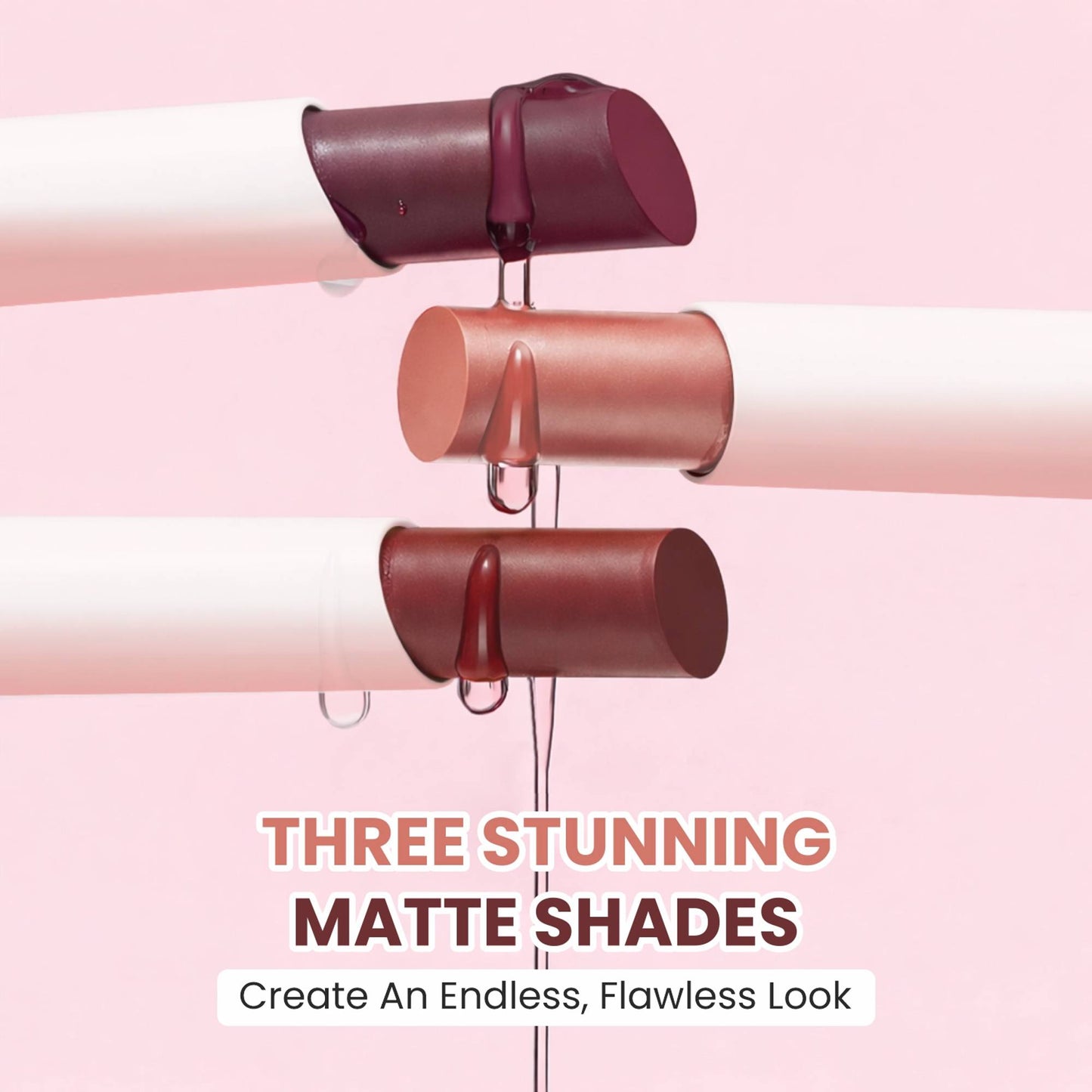 VERYMISS Non Transfer Matte Lipstick Combo Set - Brown-Nude-Brown