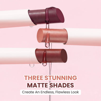VERYMISS Non Transfer Matte Lipstick Combo Set - Brown-Nude-Brown