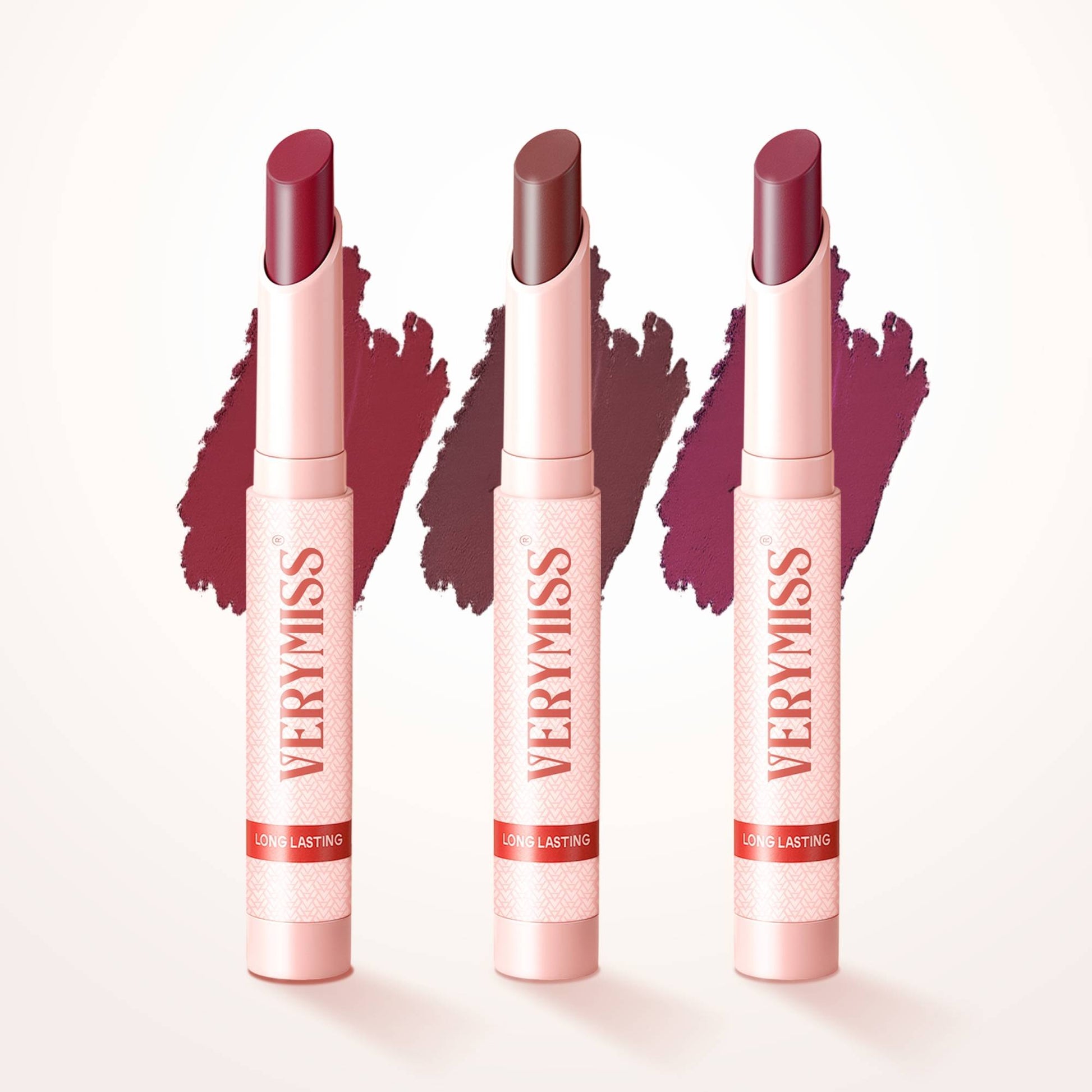 VERYMISS Non Transfer Matte Lipstick Combo Set - Maroon-Brown-Maroon
