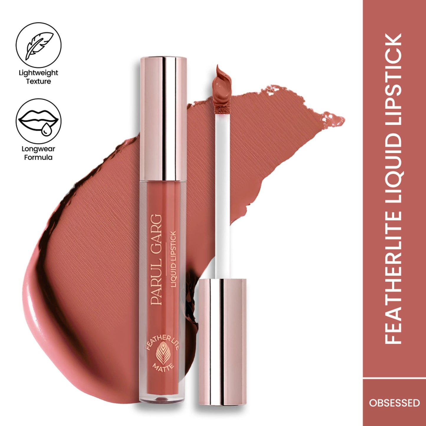 Parul Garg Beauty Featherlite Matte Liquid Lipstick - Obsessed 10