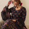Dhiyona IE Floral Printed Round Neck Anarkali Pure Cotton Kurta With Trousers & With Dupatta