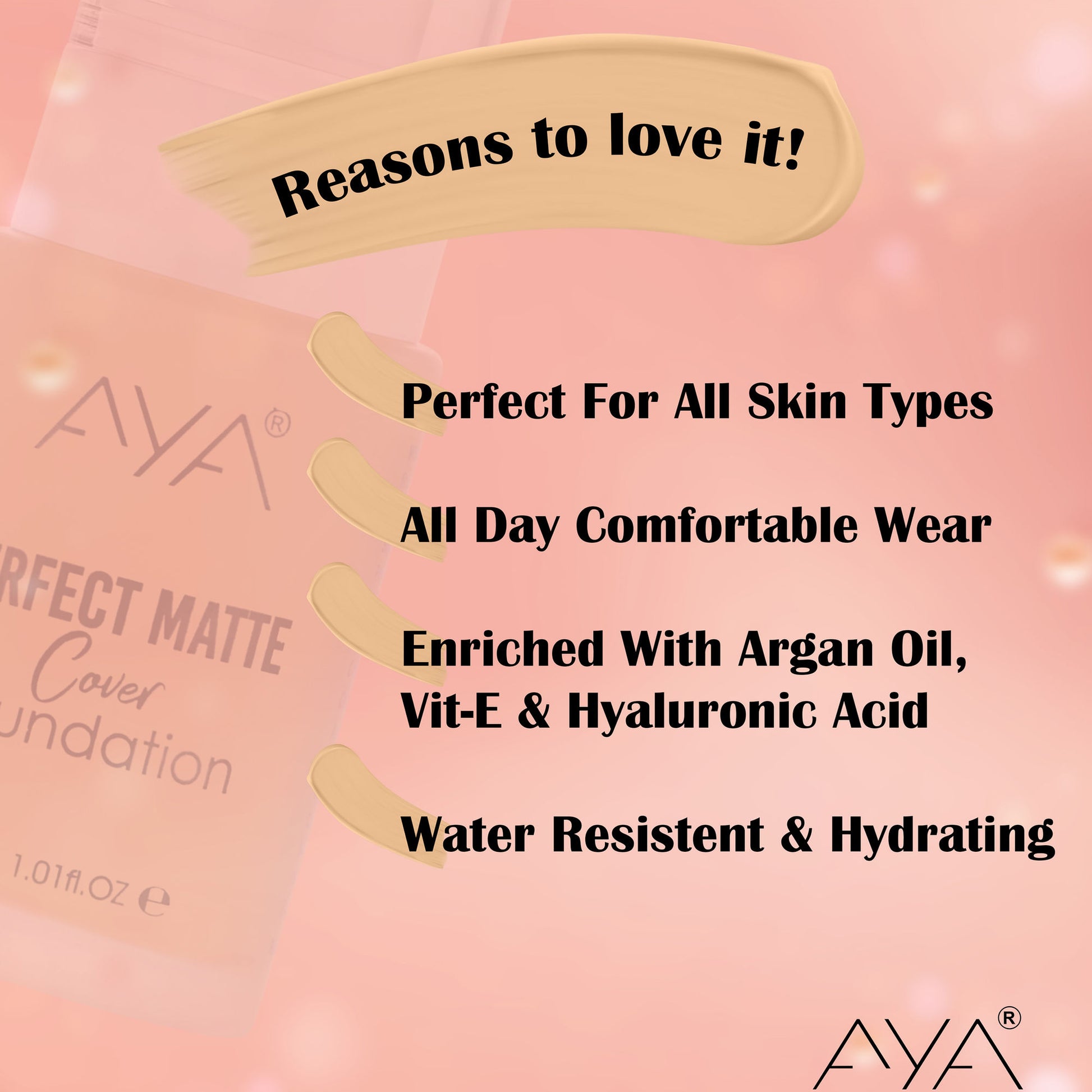 AYA Perfect Matte Cover Foundation - 03 Medium Beige