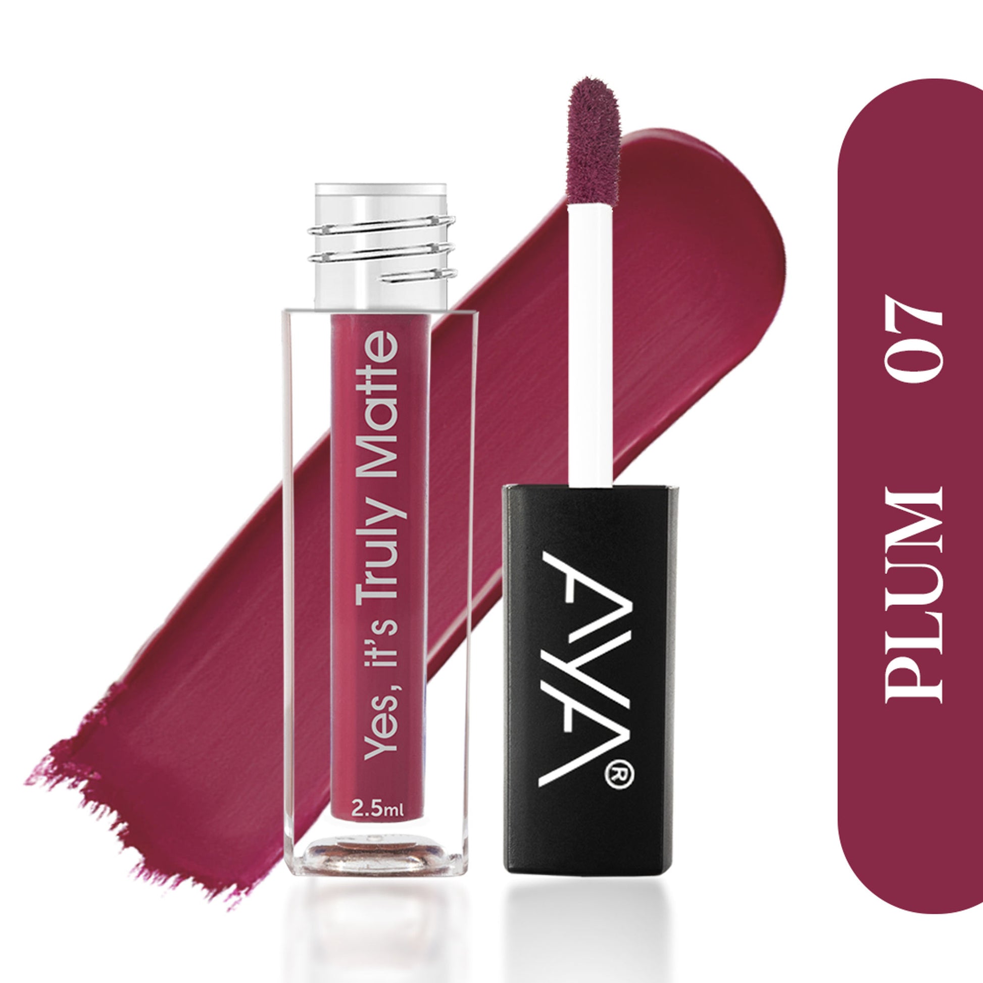 AYA Yes It's Truly Matte Liquid Lipstick - 07 Plum