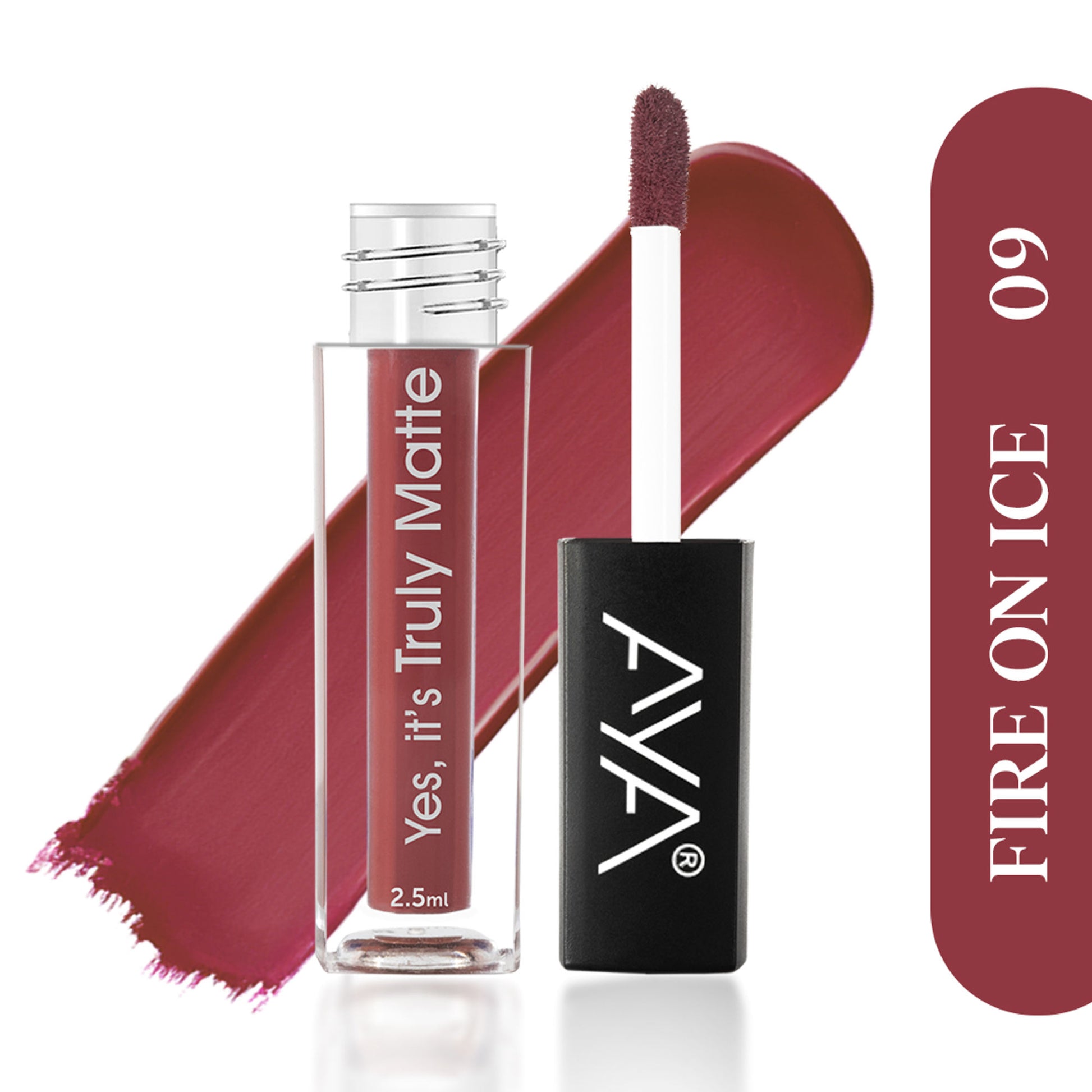 AYA Yes It's Truly Matte Liquid Lipstick - 09 Fire On Ice