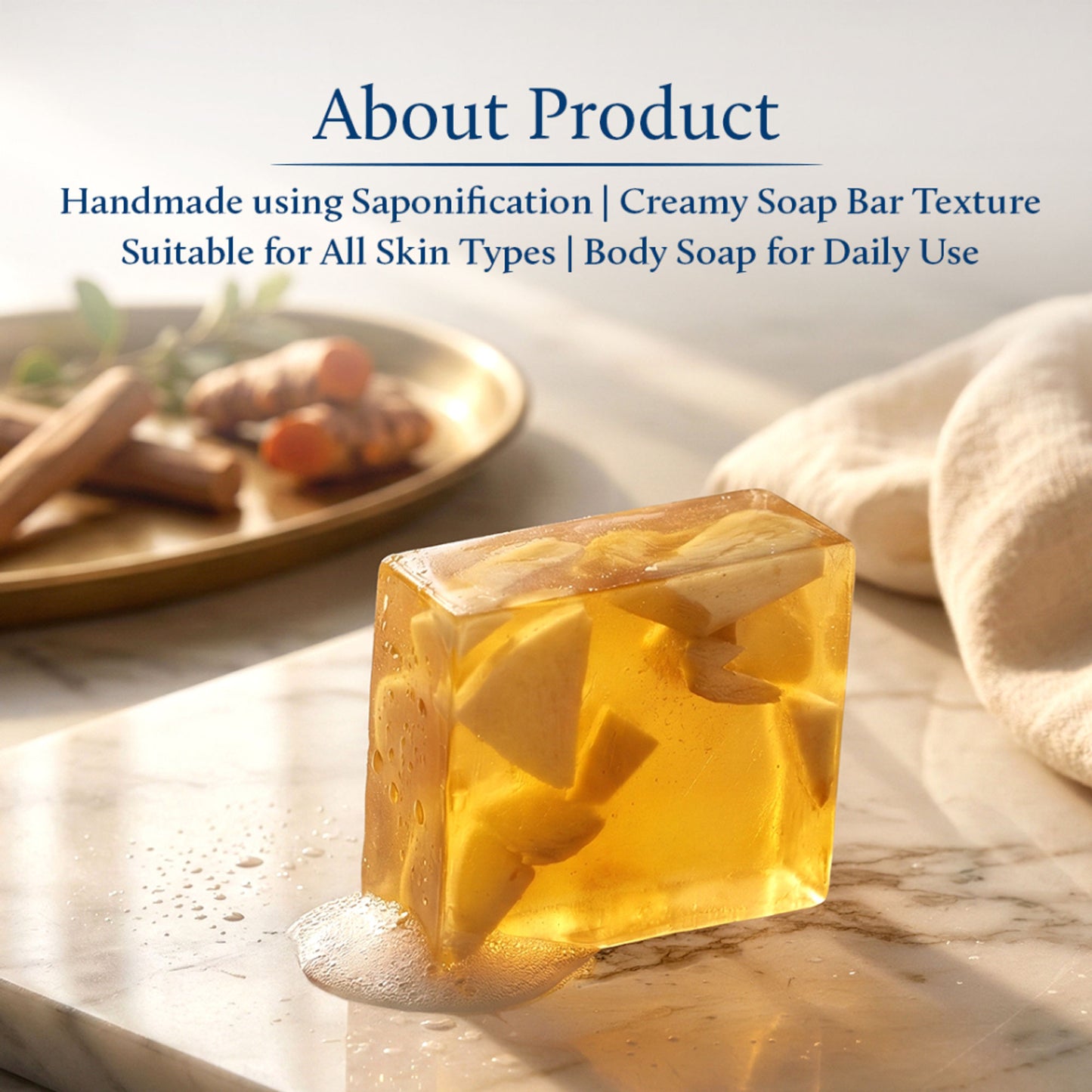 Blue Nectar Sandalwood & Turmeric Soap Bar