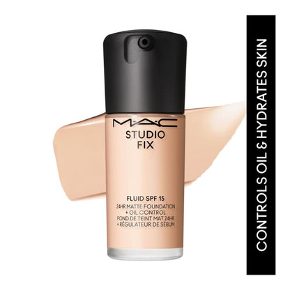M.A.C Studio Fix Fluid SPF 15 Soft Matte Foundation With Hyaluronic Acid - NW 10