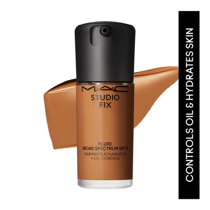 M.A.C Studio Fix Fluid SPF 15 Soft Matte Foundation With Hyaluronic Acid - NC 47