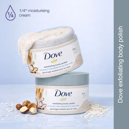 Dove Exfoliating Body Polish - Crushed Macadamia And Rice Milk