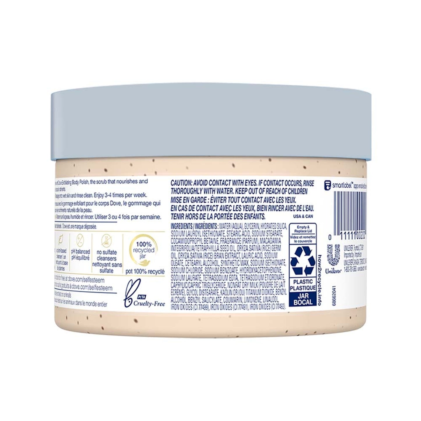 Dove Exfoliating Body Polish - Crushed Macadamia And Rice Milk