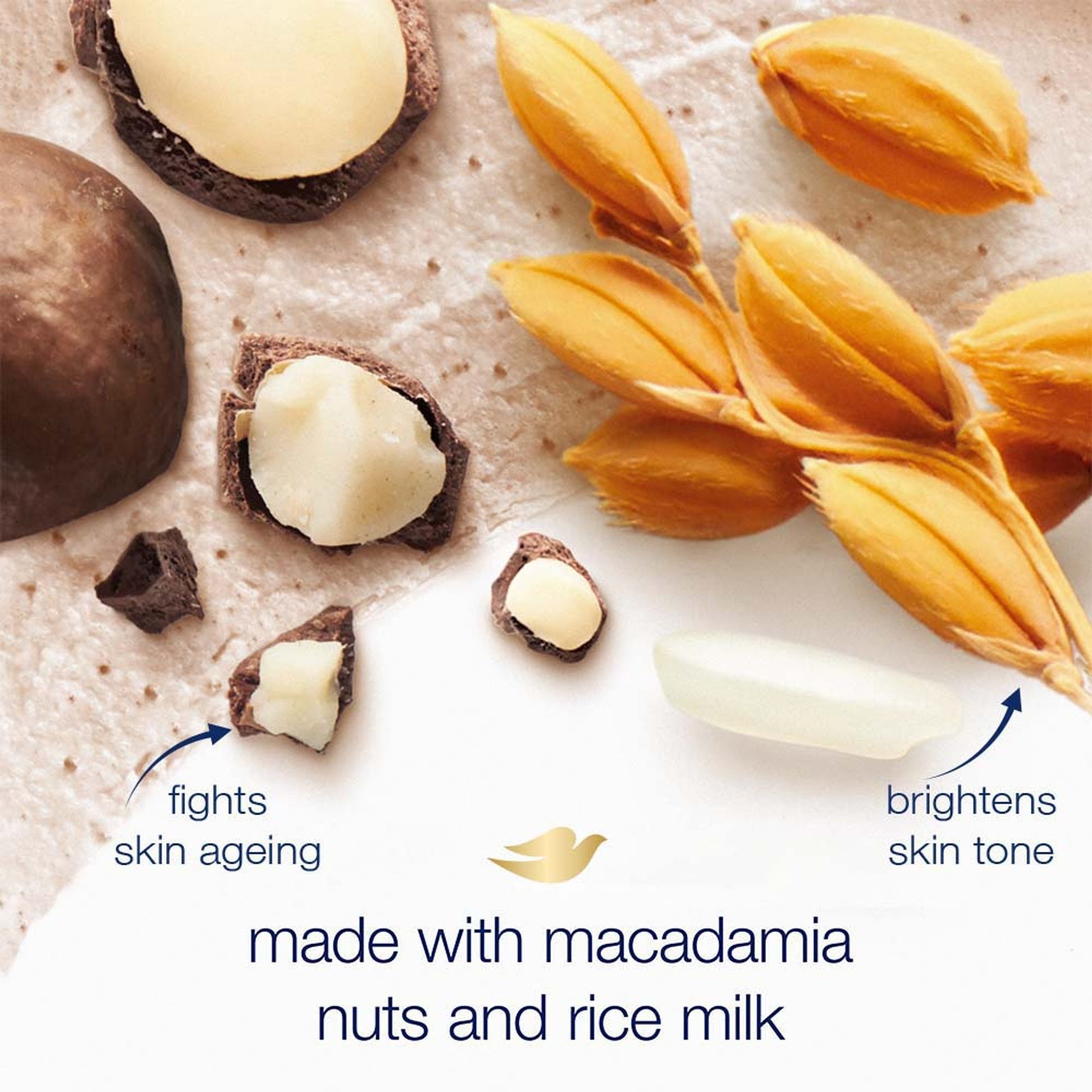 Dove Exfoliating Body Polish - Crushed Macadamia And Rice Milk
