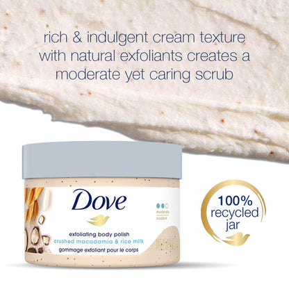 Dove Exfoliating Body Polish - Crushed Macadamia And Rice Milk