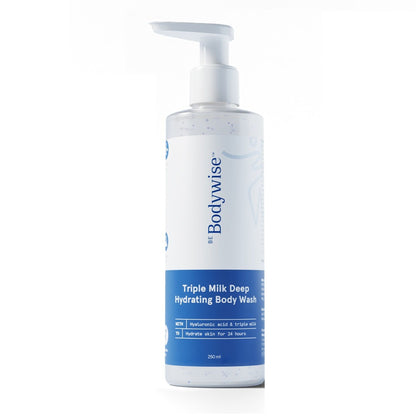 Be Bodywise Triple Milk Deep Hydrating Body Wash - For Dry & Dehydrated Skin