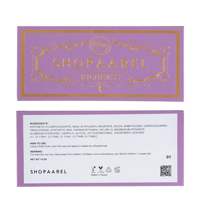 Shopaarel Richness 3C Palette All-In-One Blusher Contour Highlighter Finishing Powder