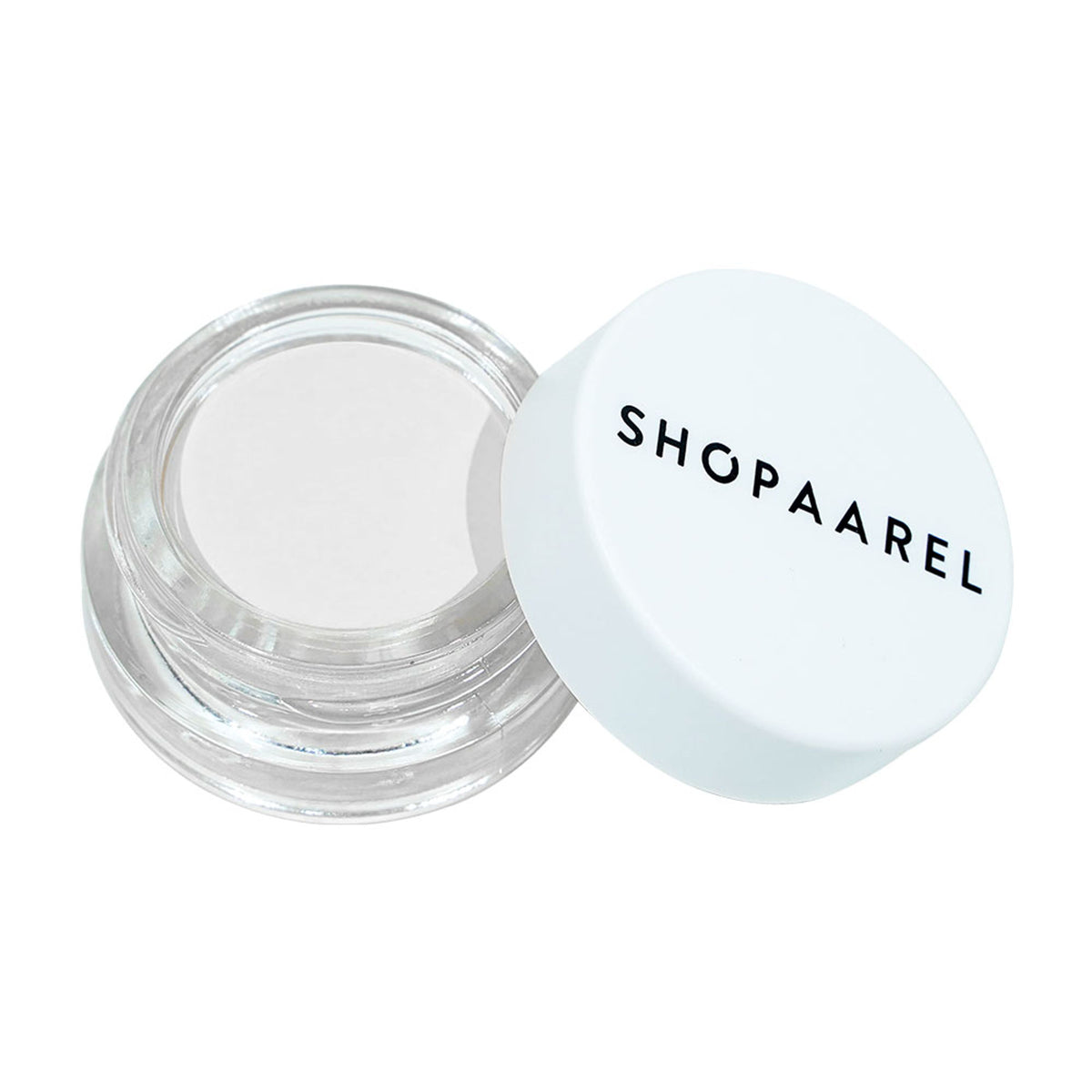 Shopaarel waterproof white gel eye liner pencil with smudgeproof, long-lasting formula, shown with the open product tip.