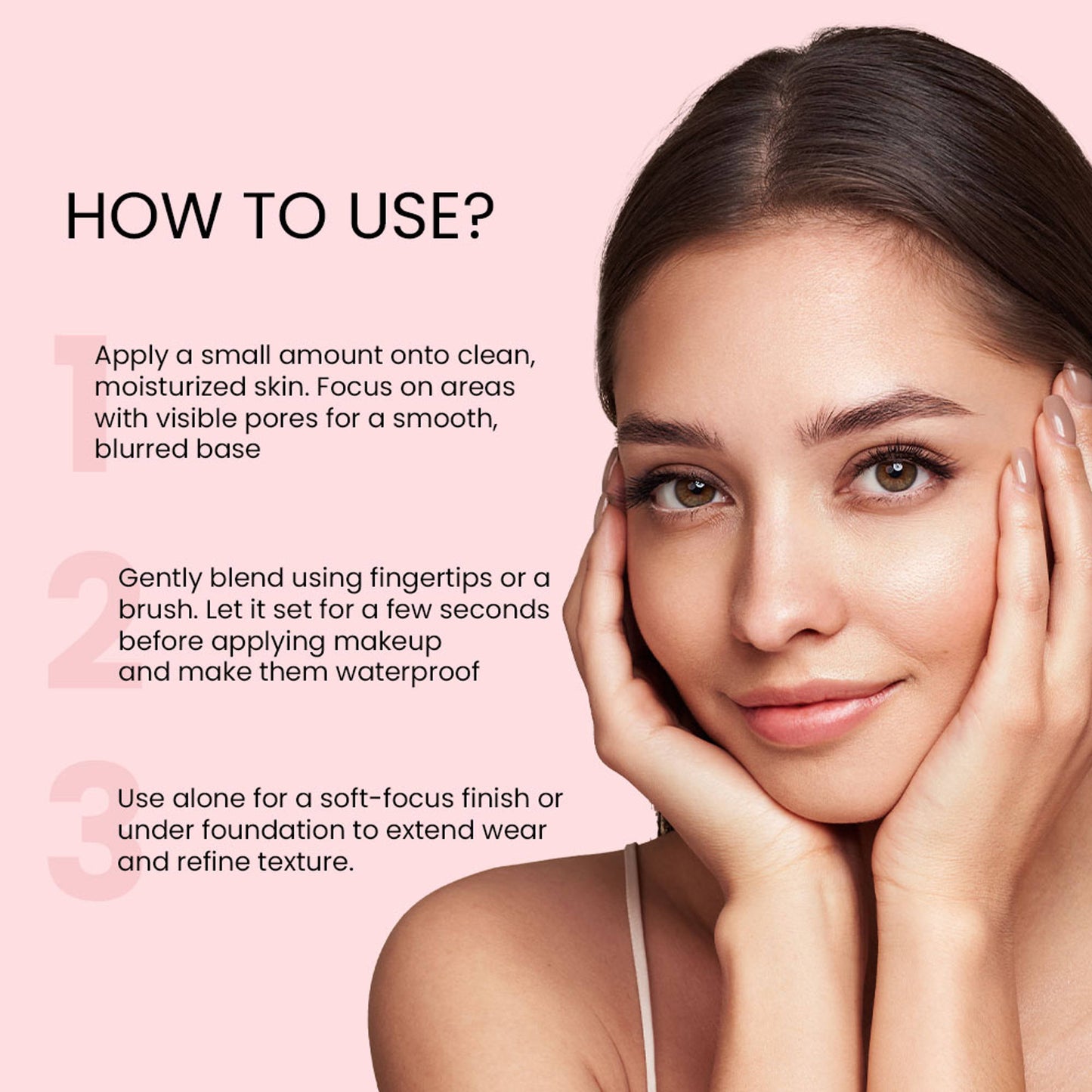 Shopaarel Face Focus Ultra Primer Reduce Pores, Watermelon Extract, Oil Control- Pink