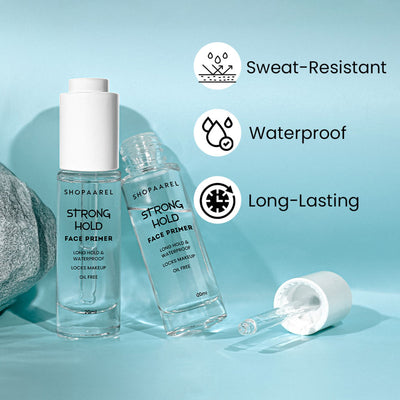 Shopaarel Strong Hold Face Primer Long Hold & Waterproof, Locks Makeup Oil Free - Clear Shade