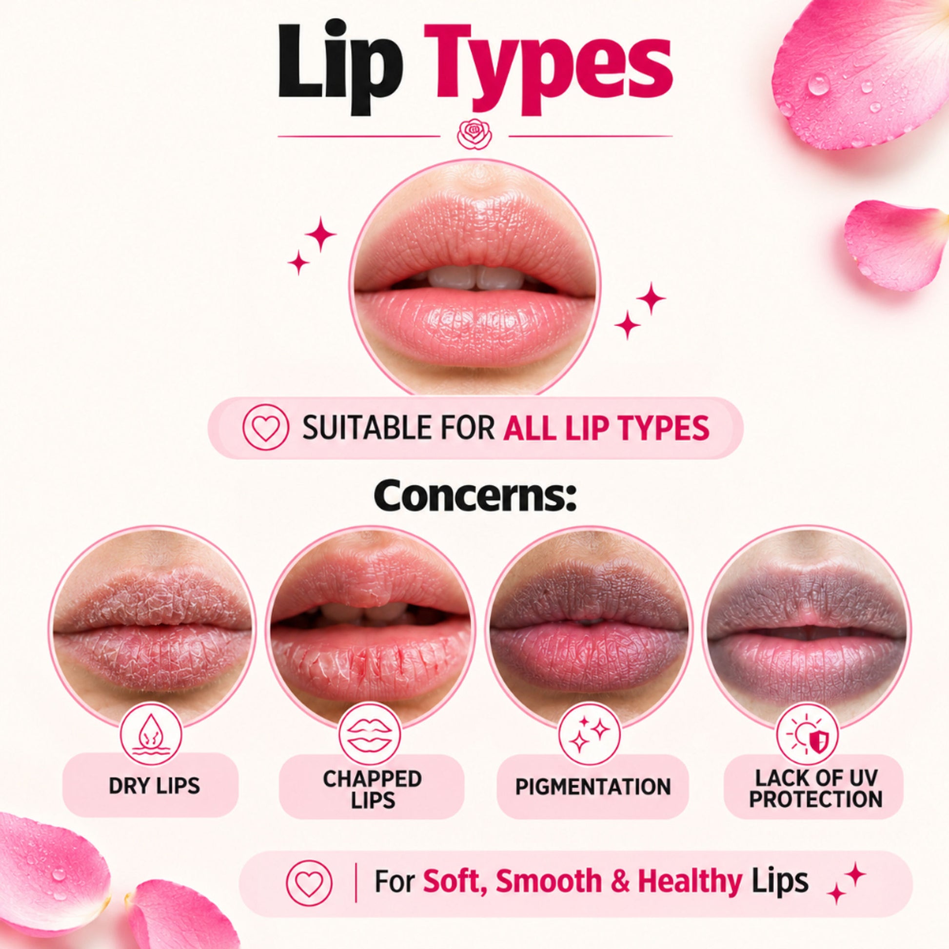 KUUARD Lip Scrub for Dark & Pigmented Lips, Soft, Smooth & Hydrated Lips - Rose