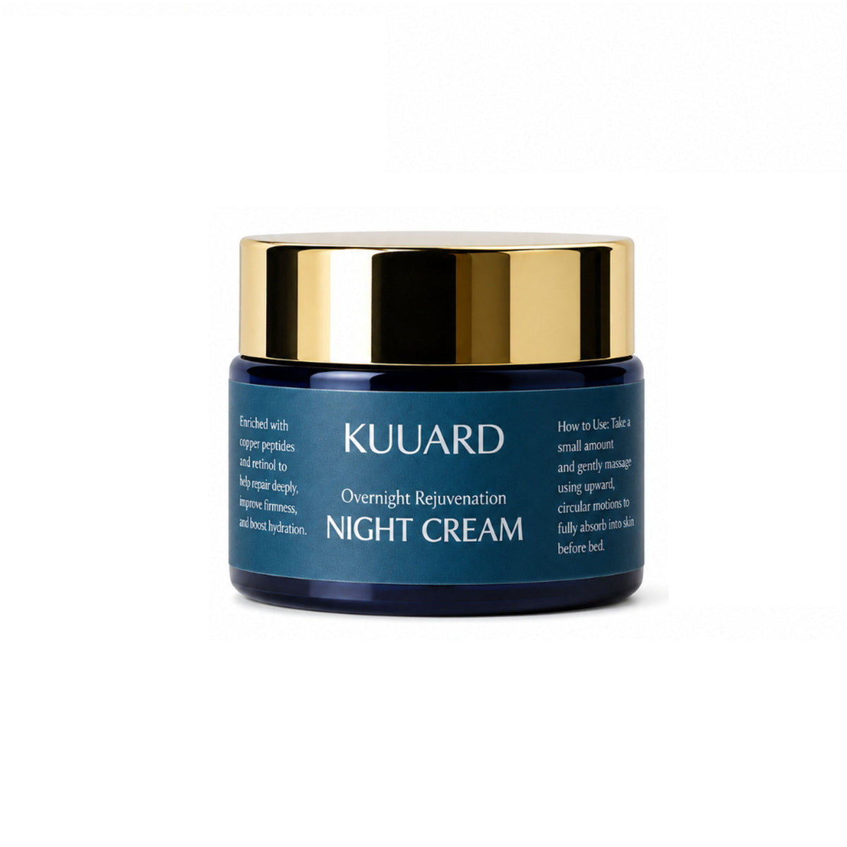 KUUARD 24K Gold Night Cream, Anti Ageing, Wrinkle Repair & Skin Brightening with Retinol
