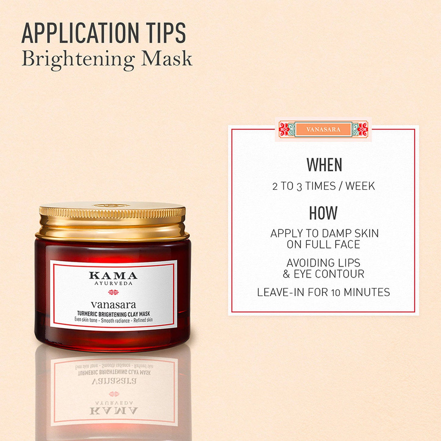 Kama Ayurveda Vanasara Turmeric Brightening Clay Mask Skin Perfecting