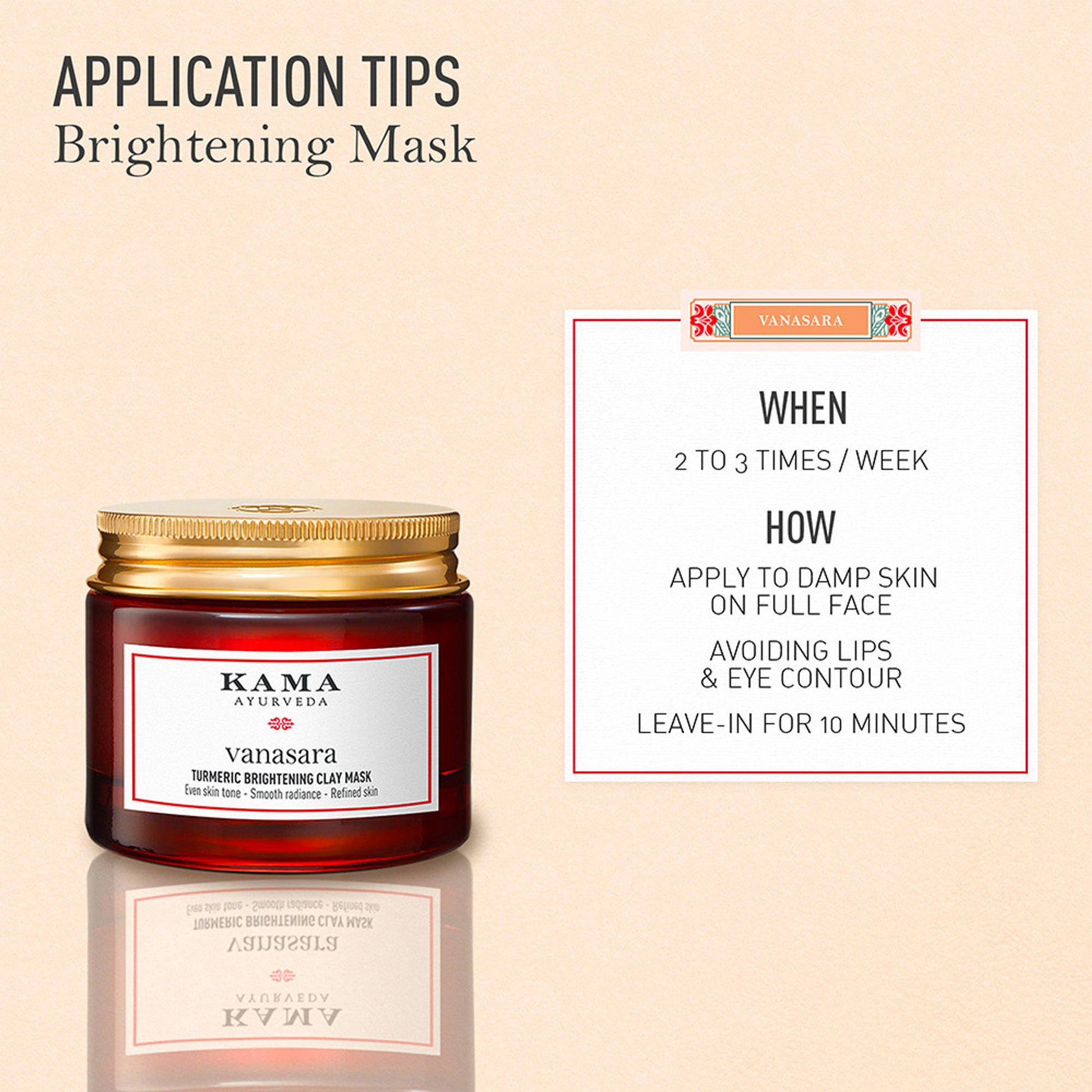 Kama Ayurveda Vanasara Turmeric Brightening Clay Mask Skin Perfecting