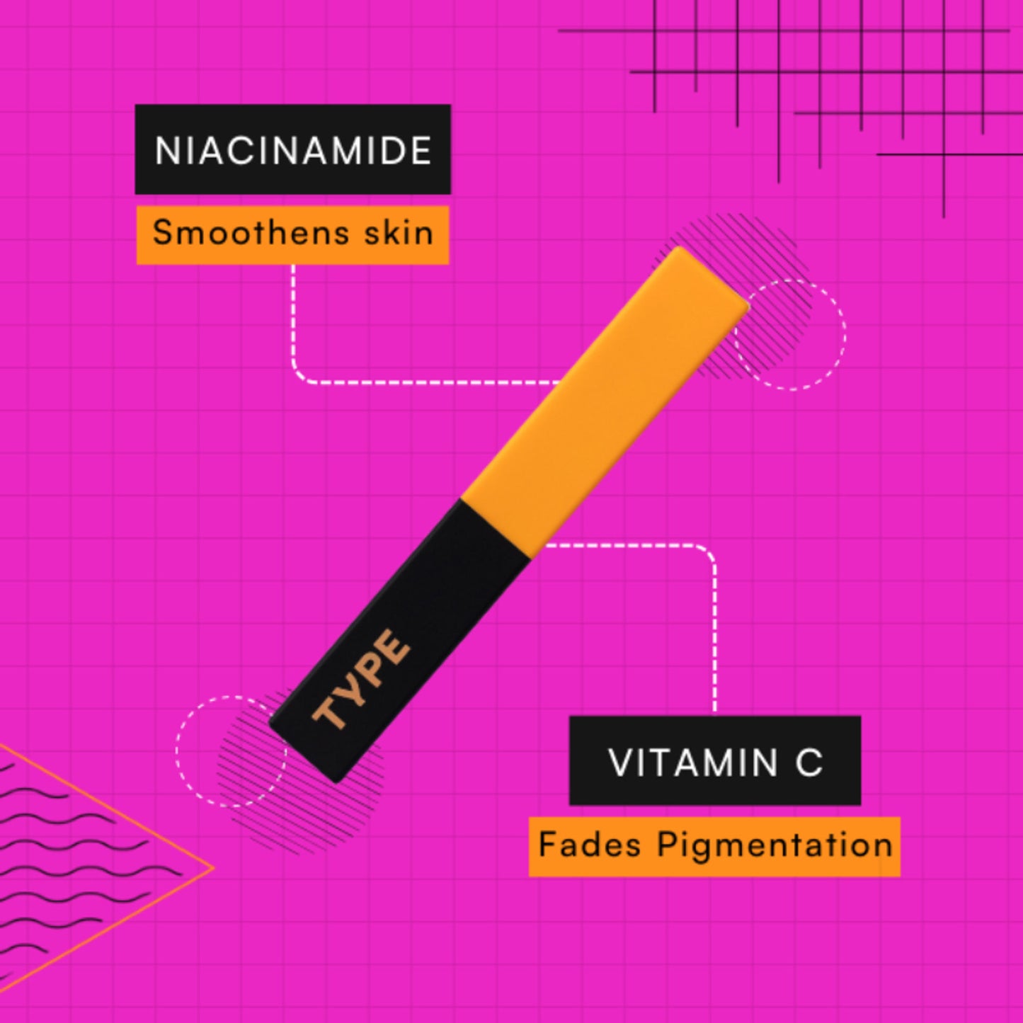 Type Beauty Cream Matte Lipstick For Pigmented Lips - Vit C And Niacinamide - 8 Hr Stay - Influencer