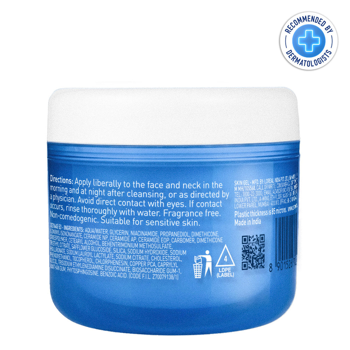 CeraVe HA water gel oil-free face moisturizer with Hylauronic Acid & Ceramides for plumpy hydration