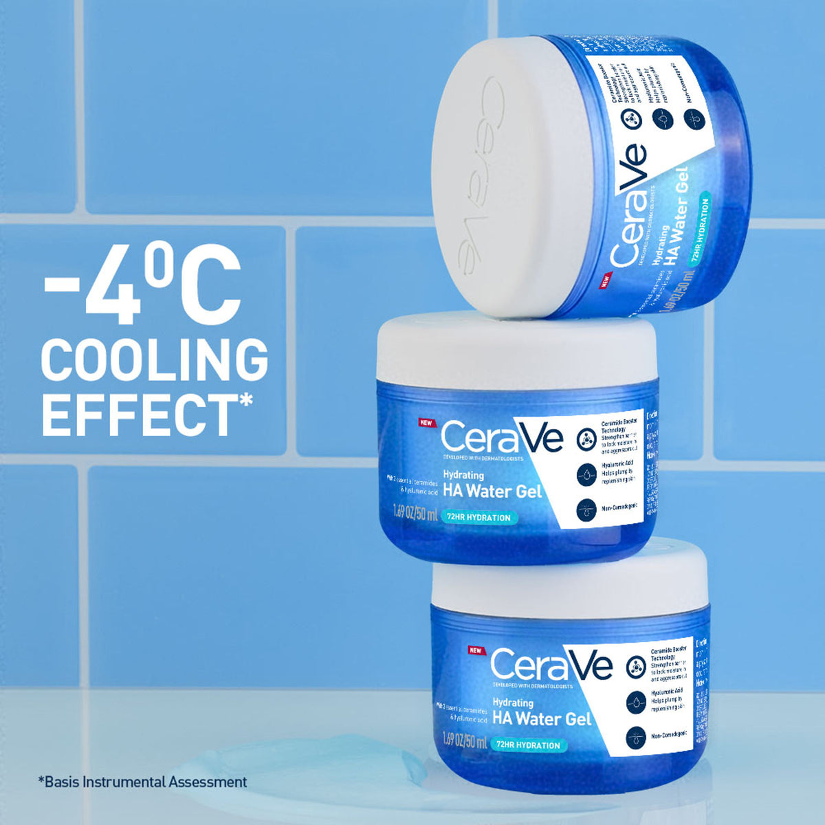 CeraVe HA water gel oil-free face moisturizer with Hylauronic Acid & Ceramides for plumpy hydration