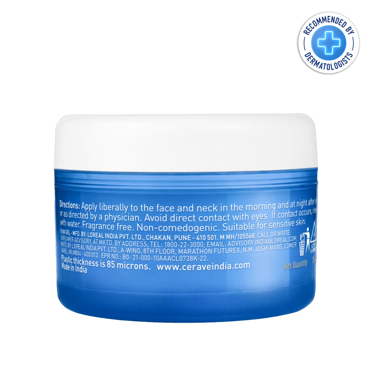 CeraVe HA water gel oil-free face moisturizer with Hylauronic Acid & Ceramides for plumpy hydration