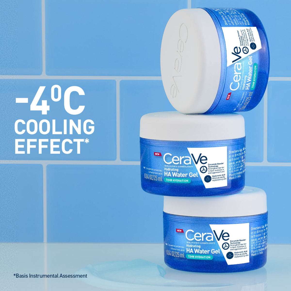 CeraVe HA water gel oil-free face moisturizer with Hylauronic Acid & Ceramides for plumpy hydration
